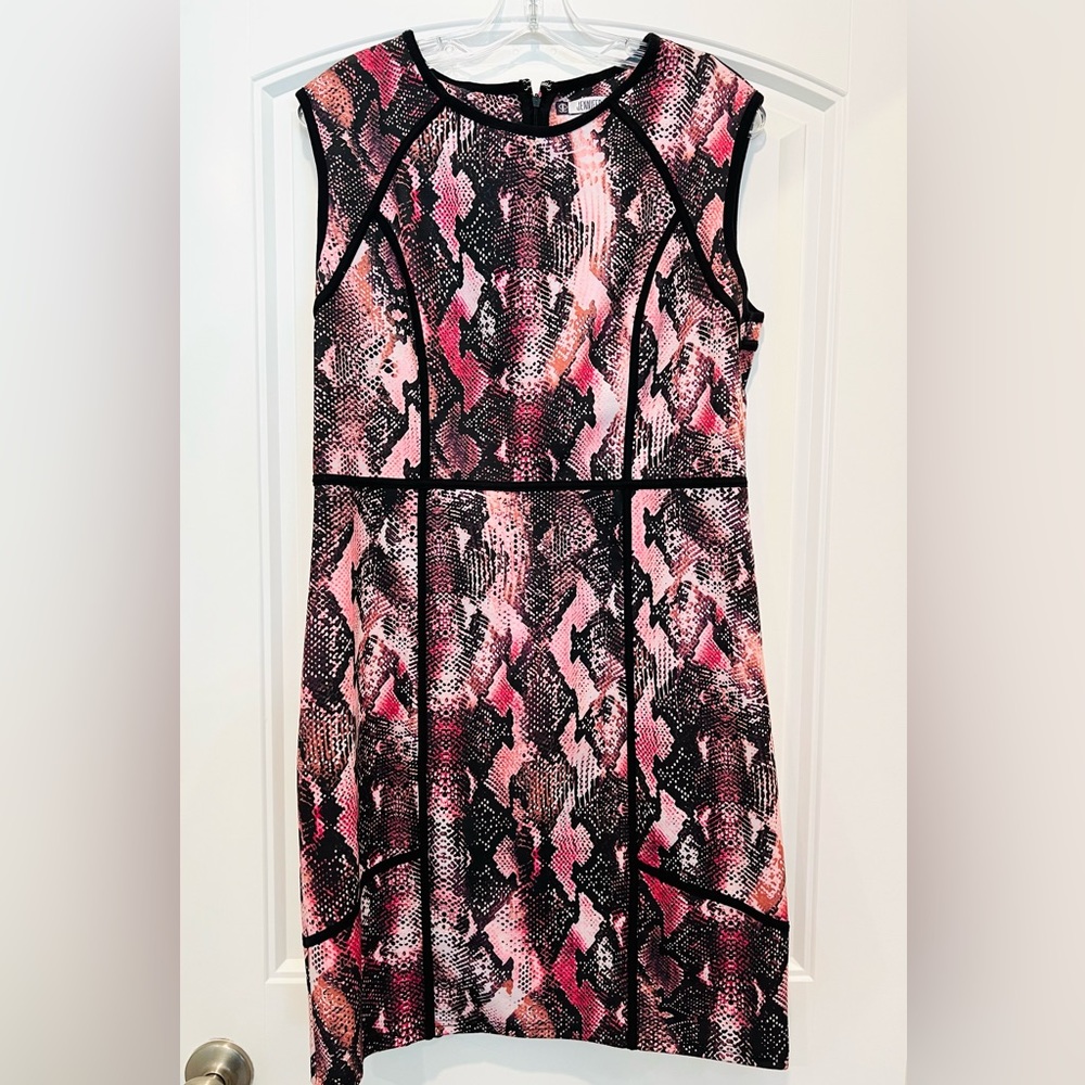 Jennifer Lopez pink snake print dress